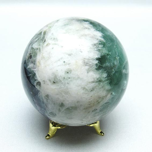 エンジェルフェザー フローライト 丸玉 60mm 一点物 [送料無料] 151-7225