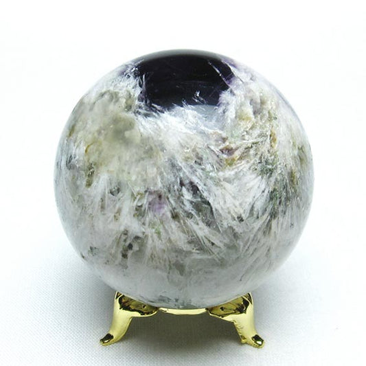 エンジェルフェザー フローライト 丸玉 52mm 一点物 [送料無料] 151-7272
