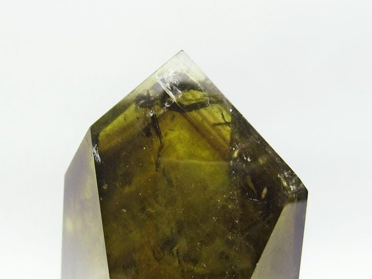 1Kg シトリン 六角柱 虹入り ファントム 台座付属 一点物 152-164