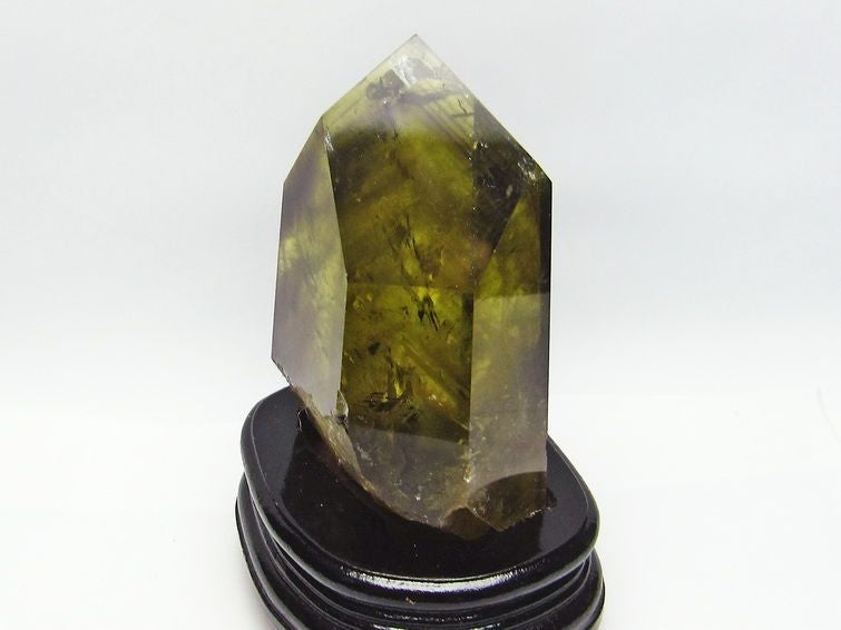 1Kg シトリン 六角柱 虹入り ファントム 台座付属 一点物 152-164