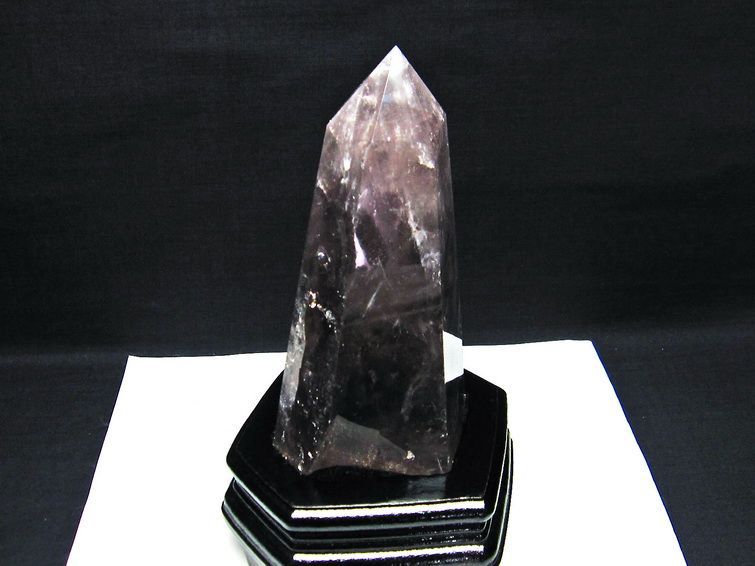 アメジスト 六角柱 台座付属 一点物 152-1670