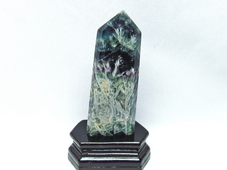 エンジェルフェザーフローライト 六角柱 エンジェルフェザーフローライト 六角柱 ポイント 天然石 蛍石 希少