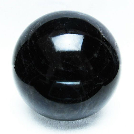 3Kg モリオン 丸玉 黒水晶 スフィア 130mm 原石 置物 一点物 [送料無料] 161-735