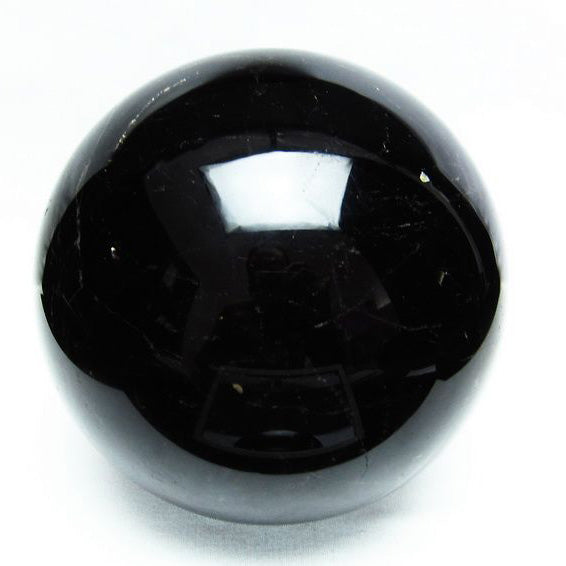 4.5Kg モリオン 丸玉 黒水晶 スフィア 150mm 原石 置物 一点物 [送料無料] 161-757