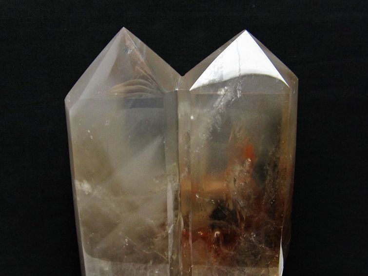 2.7Kg 水晶 六角柱 ダブルポイント 台座付属  一点物 162-148