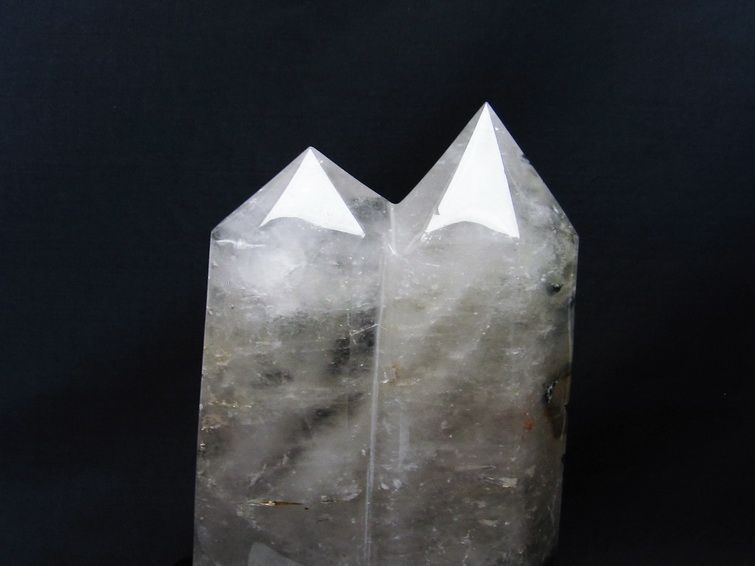 2.8Kg 水晶 六角柱 ダブルポイント 台座付属  一点物 162-237