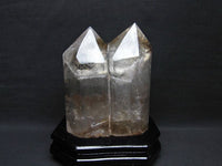 2.4Kg 水晶 六角柱 白水晶 水晶ポイント  台座付属  一点物 162-55