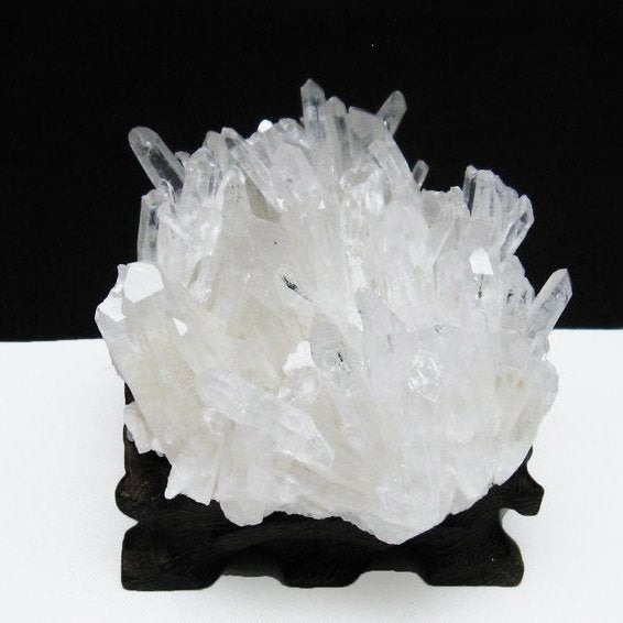 水晶 クラスター 四川省産 水晶 原石 台座付属 一点物 172-2840