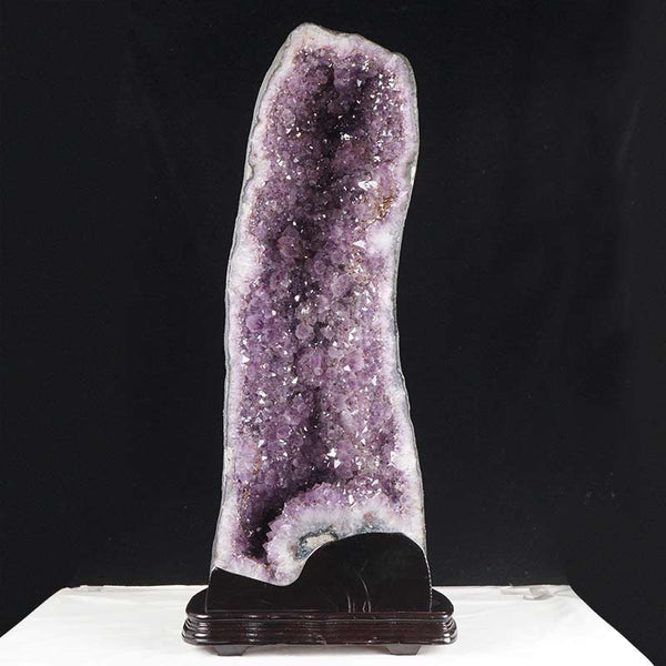 37.8Kg アメジストドーム ブラジル産 カペーラ ジオード ドーム 原石 amethyst アメシスト 紫水晶 一点物 台座付属  174-1604