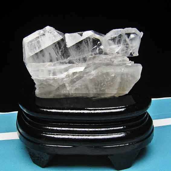 水晶クラスター 244g 原石 アメリカ産 ファーデンクォーツ入り 送料