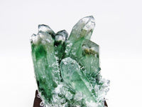 緑水晶 クラスター 原石 台座付属 182-4797