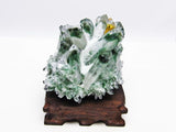 緑水晶 クラスター 原石 台座付属 182-4825