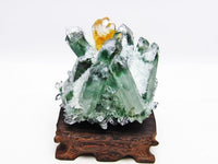 緑水晶 クラスター 原石 台座付属 182-4832
