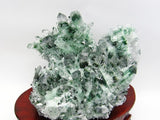 緑水晶 クラスター 884g  台座付属  一点物 182-598