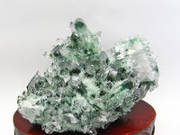 緑水晶 クラスター 884g  台座付属  一点物 182-598