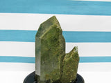 水晶クラスター 222g  原石 アメリカ産 グリーンファントム  一点物 182-88
