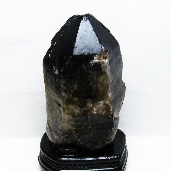 4.2Kg モリオン 黒水晶 原石 台座付属 [送料無料] 一点物 191-378
