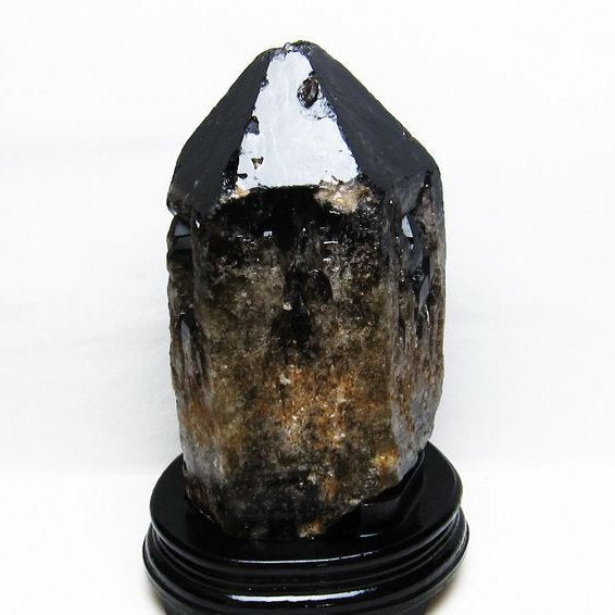 5.6Kg モリオン 黒水晶 原石 台座付属 [送料無料] 一点物 191-386