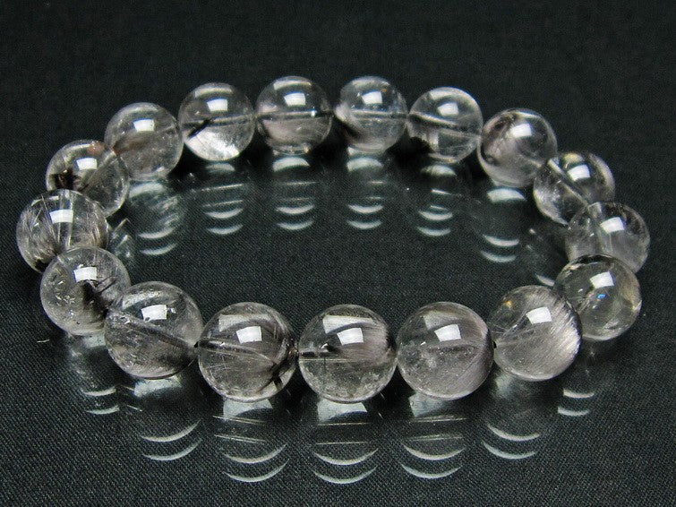 プラチナルチルクォーツ ブレスレット 13mm 一点物 211-2510