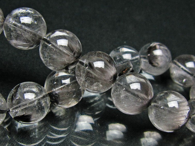 プラチナルチルクォーツ ブレスレット 13mm 一点物 211-2510