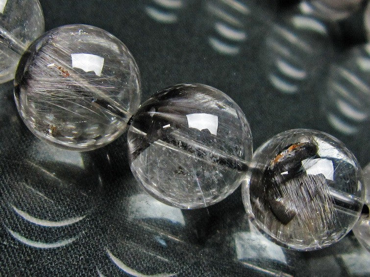 プラチナルチルクォーツ ブレスレット 13mm 一点物 211-2510