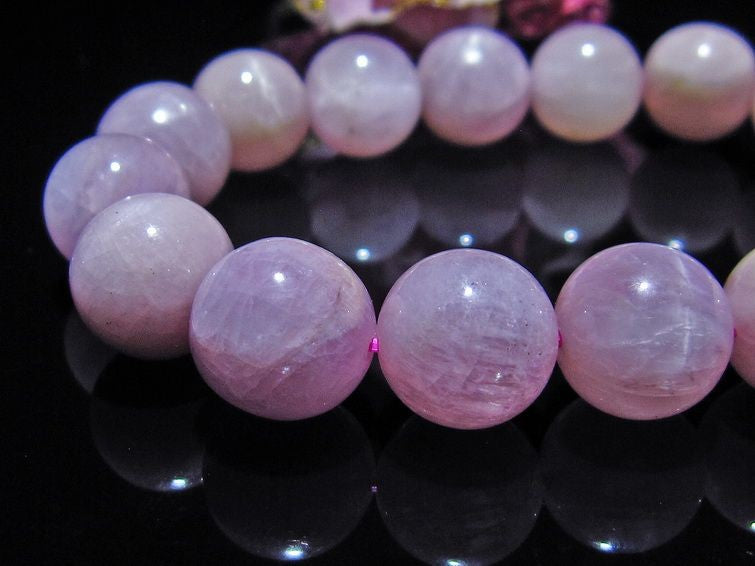ミルキークンツァイト ブレスレット 13mm 一点物 211-377