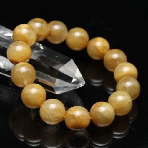 ルチルクォーツ ブレスレット 13mm 一点物 211-3997