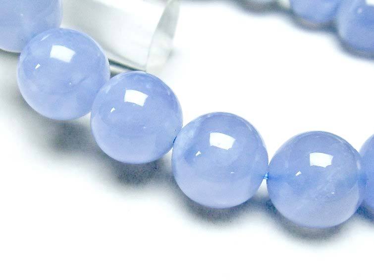 ブルーレースアゲート ブレスレット 12mm ランダム発送 メール便可 [M便 1/10] 711-21