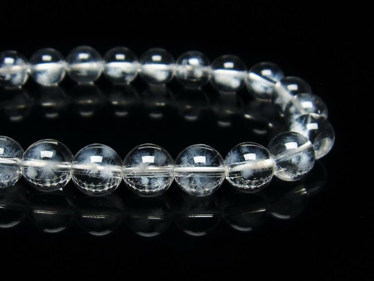 水晶 ブレスレット レーザー彫刻入り 8mm ランダム発送 メール便可 [M便 1/10] 711-337