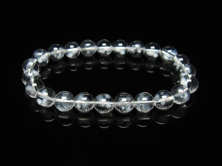 水晶 ブレスレット レーザー彫刻入り 8mm ランダム発送 メール便可 [M便 1/10] 711-337