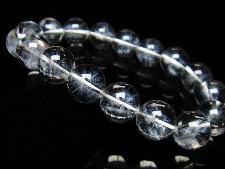 水晶 ブレスレット レーザー彫刻入り 12mm  [M便 1/10] ランダム発送  711-338