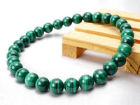 マラカイト ブレスレット 6mm malachite 孔雀石 ブレス メンズ レディース アクセサリー ランダム発送 メール便可 [M便 1/10] 711-350