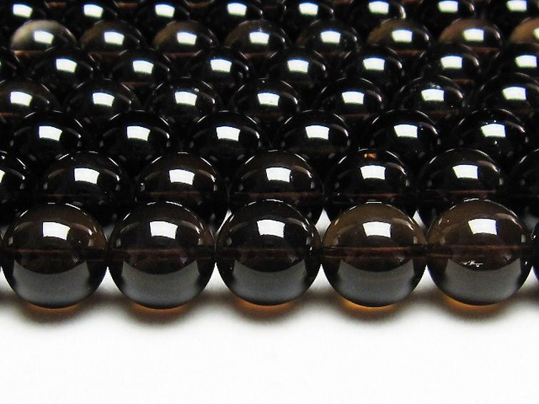 スモーキークォーツ 煙水晶 一連 14mm ランダム発送 メール便可 [M便 1/5] 7 714-62