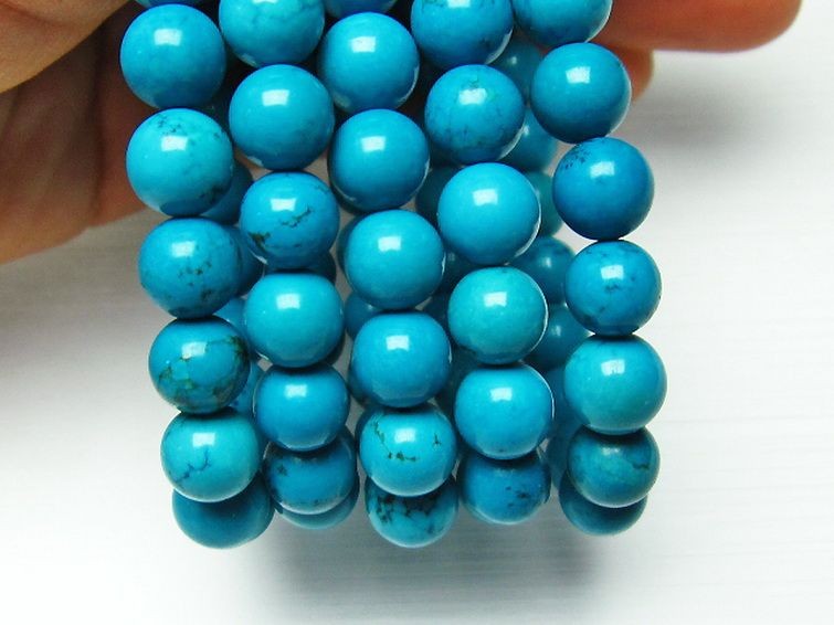 ハウライト ターコイズ トルコ石 ブレスレット 8mm ランダム発送